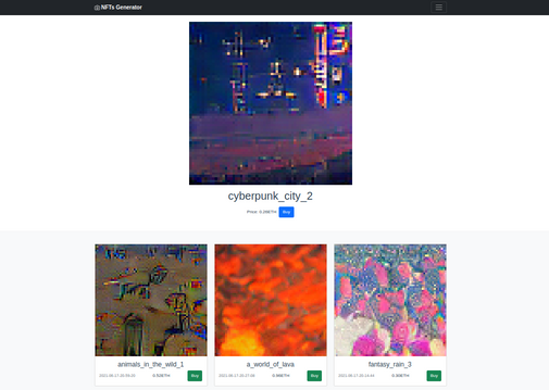 Preview for NFTs Images Generator